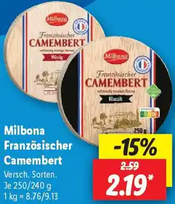 Lidl Milbona Französischer Camembert Angebot
