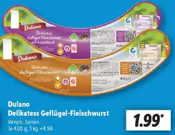 Lidl Dulano Delikatess Geflügel-Fleischwurst Angebot