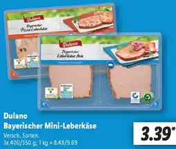 Lidl Dulano Bayerischer Mini-Leberkäse Angebot