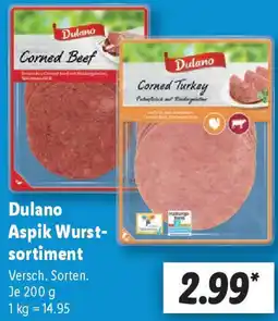 Lidl Dulano Aspik Wurstsortiment Angebot