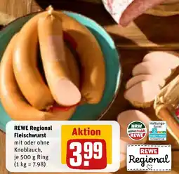 REWE REWE Regional Fleischwurst Angebot