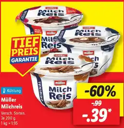 Lidl Müller Milchreis Angebot
