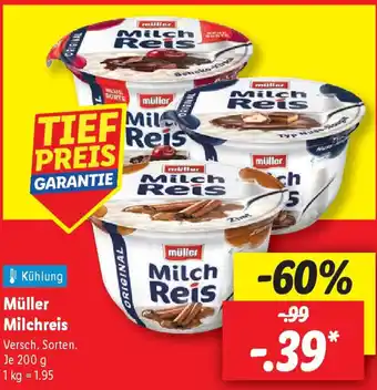 Lidl Müller Milchreis Angebot