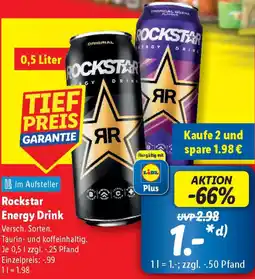 Lidl Rockstar Energy Drink Angebot