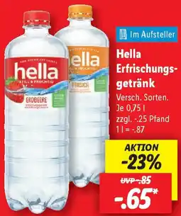 Lidl Hella Erfrischungsgetränk Angebot