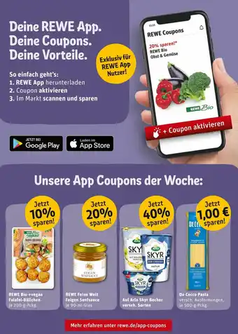 REWE Rewe jetzt coupons sichern! Angebot