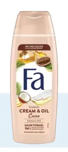 Rossmann Fa Pflegende Duschcreme Cream & Oil Cacao Angebot