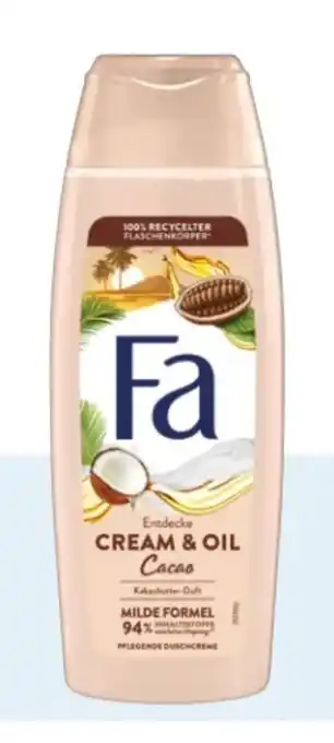 Rossmann Fa Pflegende Duschcreme Cream & Oil Cacao Angebot