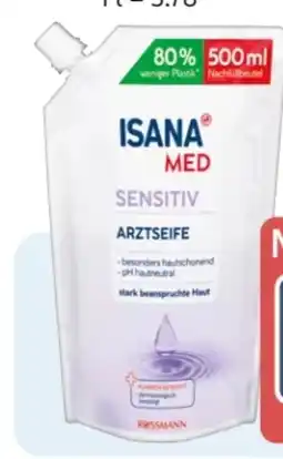 Rossmann Isana Med Arztseife Sensitiv Nachfüllbeutel Angebot