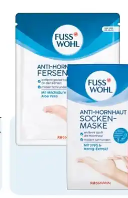 Rossmann Fusswohl Anti-Hornhaut Sockenmaske Angebot
