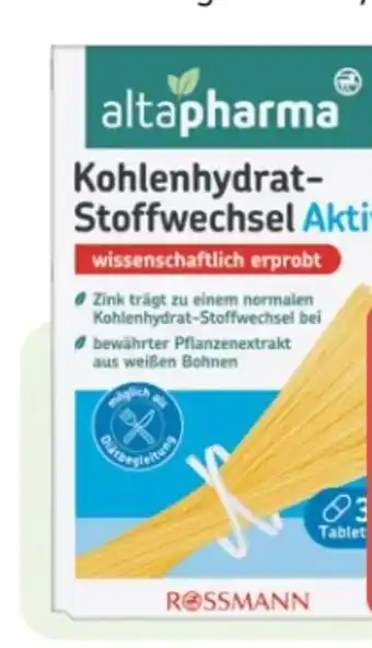 Rossmann Altapharma Kohlenhydrat-Stoffwechsel Aktiv Angebot
