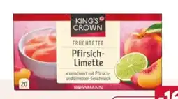 Rossmann Rossmann King’s Crown Früchtetee Pfirsich-Limette Angebot