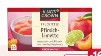 Rossmann Rossmann King’s Crown Früchtetee Pfirsich-Limette Angebot