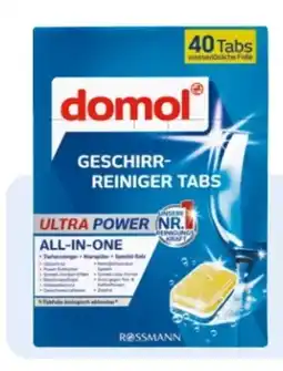 Rossmann Domol Geschirr-Reiniger Tabs Ultra Power Angebot