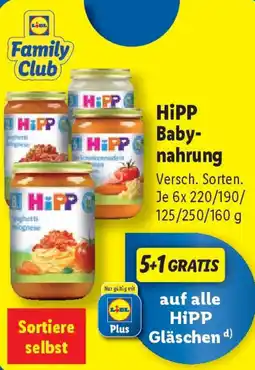 Lidl HiPP Babynahrung Angebot
