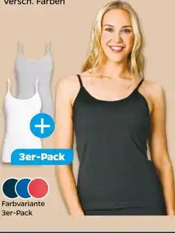 NETTO Bodyguide Damen Spaghetti Tops 3er-Pack Angebot