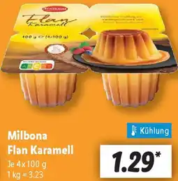 Lidl Milbona Flan Karamell Angebot