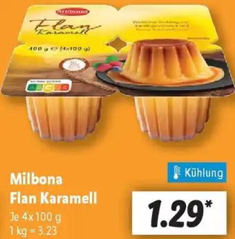 Lidl Milbona Flan Karamell Angebot