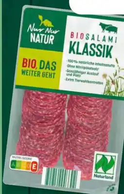 Aldi Süd Nur Natur Bio-Salami Angebot