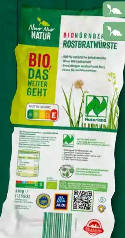 Aldi Süd Nur Natur Bio-Nürnberger Rostbratwürste Angebot