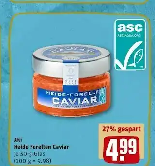 REWE Aki heide forellen caviar Angebot