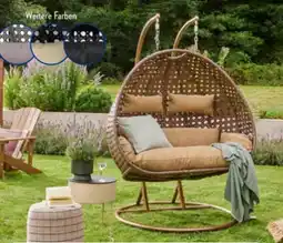 Aldi Süd Home Deluxe Polyrattan-Hängesessel Twin Angebot