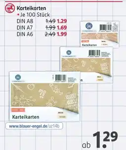 Rossmann Karteikarten din a8 Angebot