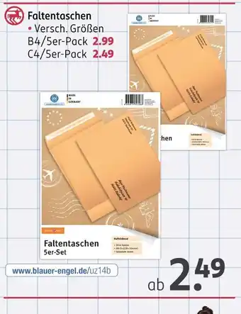 Rossmann Faltentaschen b4/5er-pack oder c4/5er-pack Angebot
