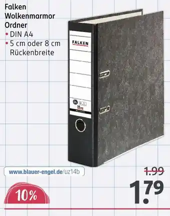 Rossmann Falken wolkenmarmor ordner Angebot