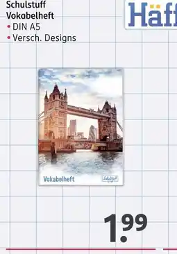 Rossmann Schulstuff vokabelheft Angebot