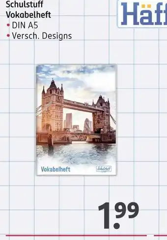 Rossmann Schulstuff vokabelheft Angebot
