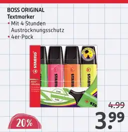 Rossmann Stabilo boss original textmarker Angebot