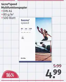 Rossmann Tecno speed multifunktionspapier Angebot