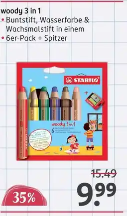 Rossmann Stabilo woody 3 in 1 Angebot