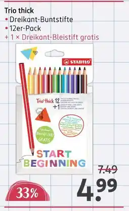 Rossmann Stabilo trio thick dreikant-buntstifte Angebot
