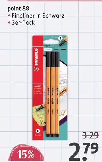 Rossmann Stabilo point 88 Angebot