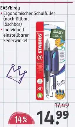 Rossmann Stabilo easybirdy Angebot
