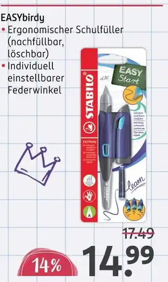 Rossmann Stabilo easybirdy Angebot