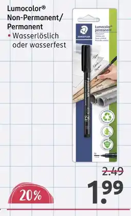 Rossmann Staedtler lumocolor non-permanent/permanent Angebot