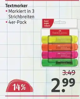 Rossmann Faber-castell textmarker Angebot
