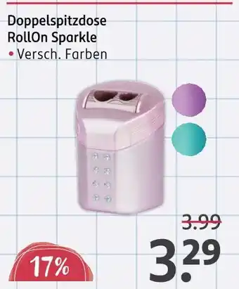 Rossmann Doppelspitzdose rollon sparkle Angebot