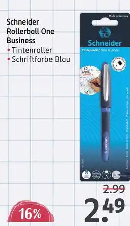 Rossmann Schneider rollerball one business Angebot