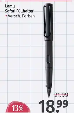 Rossmann Lamy safari füllhalter Angebot