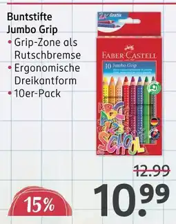 Rossmann Faber-castell buntstifte jumbo grip Angebot