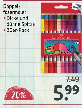 Rossmann Faber-castell doppelfasermaler Angebot