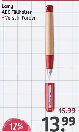 Rossmann Lamy abc füllhalter Angebot