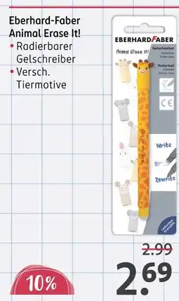 Rossmann Eberhard-faber animal erase it! Angebot