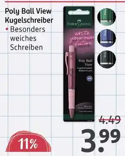 Rossmann Faber-castell poly ball view kugelschreiber Angebot