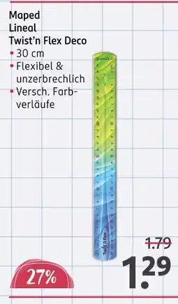 Rossmann Maped lineal twist’n flex deco Angebot