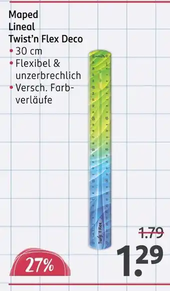 Rossmann Maped lineal twist’n flex deco Angebot